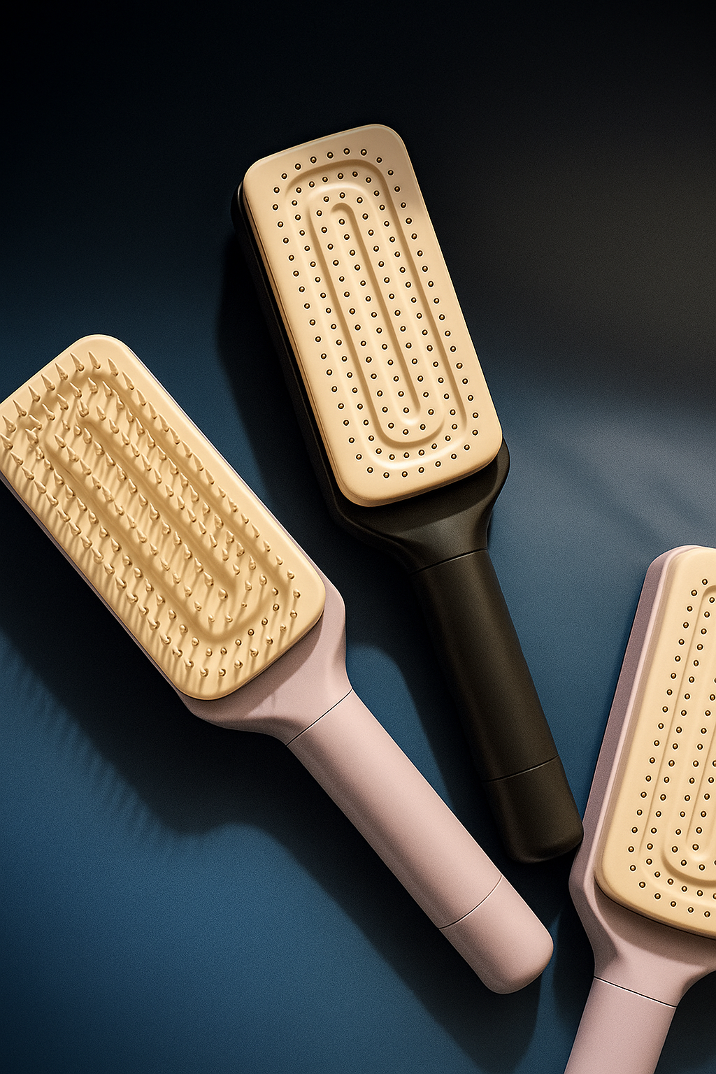 Self-Cleaning Rotating Hair Brush