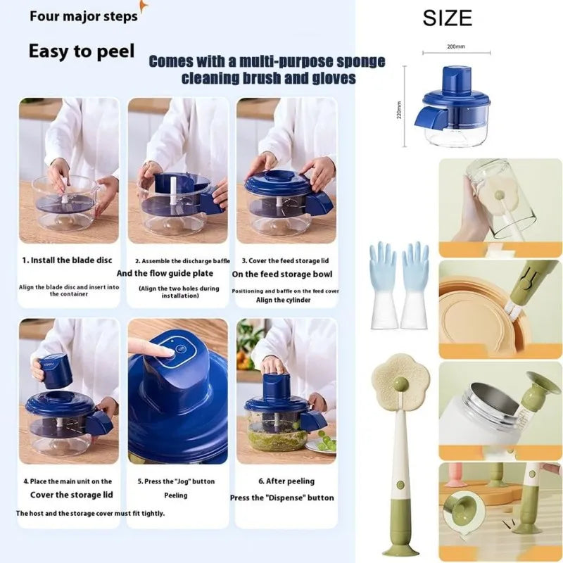 Automatic Electric Peeler & Chopper