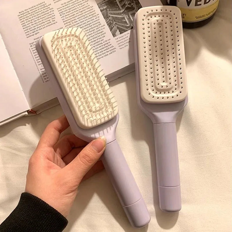Self-Cleaning Rotating Hair Brush