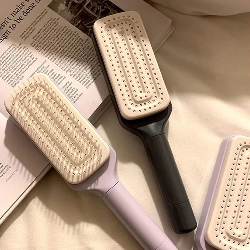 Self-Cleaning Rotating Hair Brush